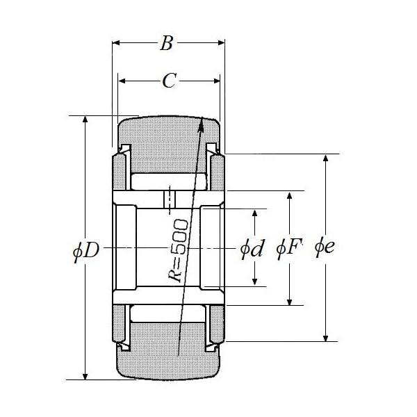 NTN NATV10LL, Yoke Type Track Nrb W Ir   Double Sealed  Crowned Roller 10 Mm Id X 30 Mm Od X 15 Mm W